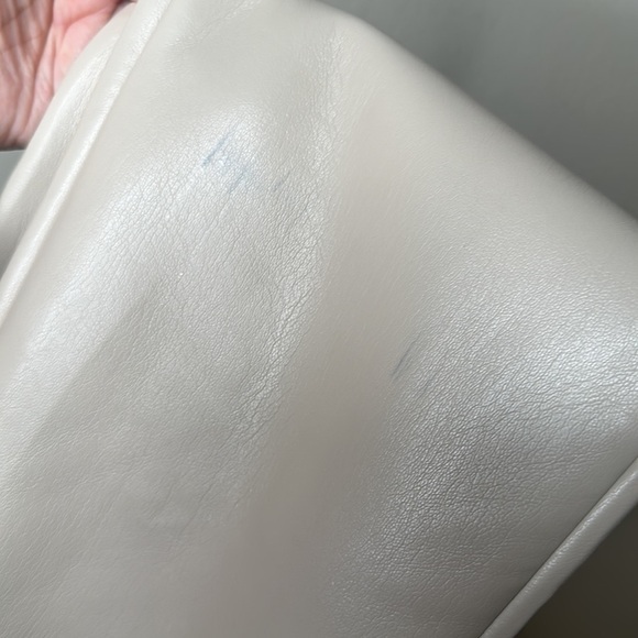 Wilfred The Melina Pant High-waisted Straight Leg Vegan Leather Pans Ivory Sz 2 - Picture 15 of 17